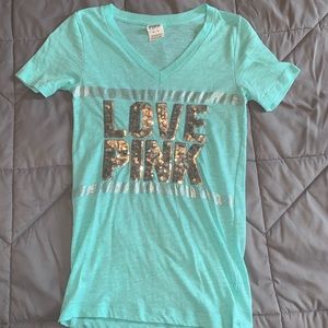 PINK VS short sleeve v-neck